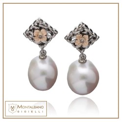 Orecchini Medievale fiore perle| Gioielli De Nobili